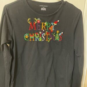 Laura Scott Festive Black Christmas top